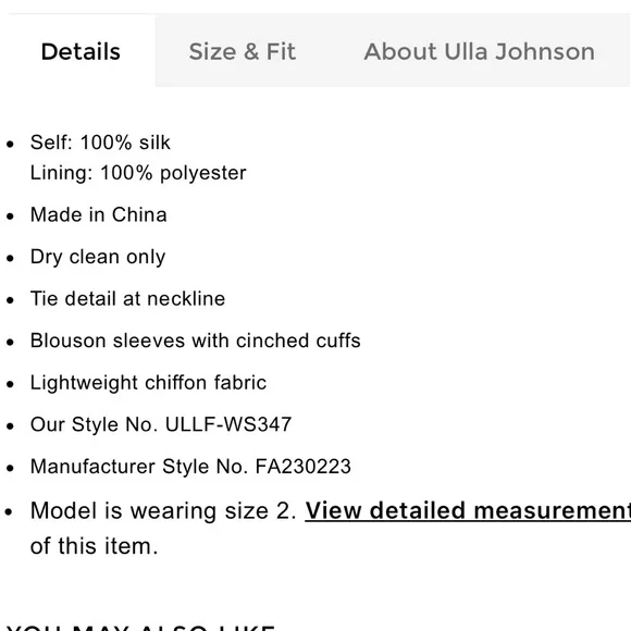 Ulla Johnson Pauline Blouse - Picture 12 of 12